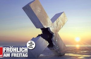 Der X-Faktor (Fröhlich am Freitag) Bei X bröselt's - aber am Horizont geht schon die Sonne auf (Abbildung ähnlich / KI-generiert)