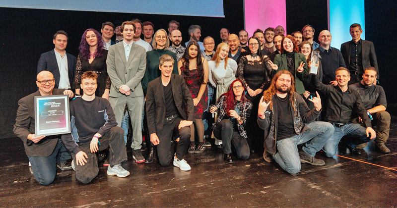 Keen Games ist 'Studio des Jahres' beim Deutschen Entwicklerpreis 2024 - und ist mit mehr als 30 Beschäftigten zur Verleihung angereist (Foto: eosAndy / Andreas Krupa für Deutscher Entwicklerpreis)