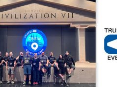 15 Jahre Trusted Events: „Es geht langsam wieder aufwärts“ Trusted Events-Chef Stefan Kinner mit seinem Team auf der Gamescom 2024 (Foto: Trusted Events)