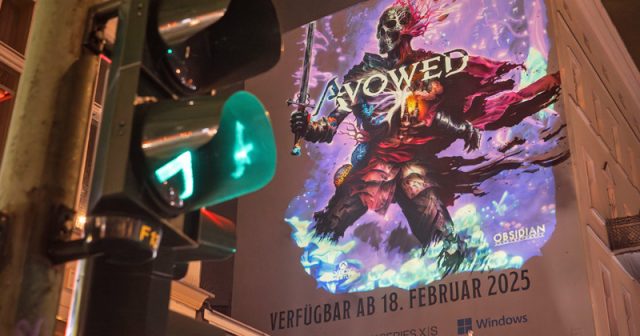 Das Mural zum Launch von Avowed befindet sich am Hermannplatz in Berlin (Foto: Microsoft)