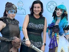 Dorothee Bär wird Forschungs-Ministerin – inklusive Games (Update) CSU-Vize Dorothee Bär (Mitte) beim Sommerfest 2023 des Branchenverbands Game (Foto: GamesWirtschaft)
