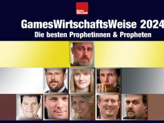 GamesWirtschaftsWeise 2024: Die Top-Propheten der Branche Die besten GamesWirtschaftsWeisen der Saison 2024 (von oben nach unten): Carsten Fichtelmann, Felix Hilgert, Carolin Wendet, Fabian Döhla, Patrick Abrar, Dieter Schoeller, Tamara Berger, Jörn Leue, Jan Theysen