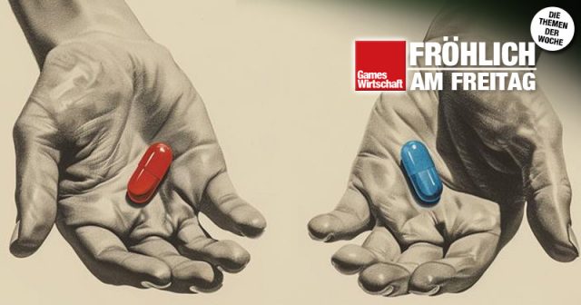 Rot oder blau - welche Wahrheit darf's denn sein? (Abbildung KI-generiert)