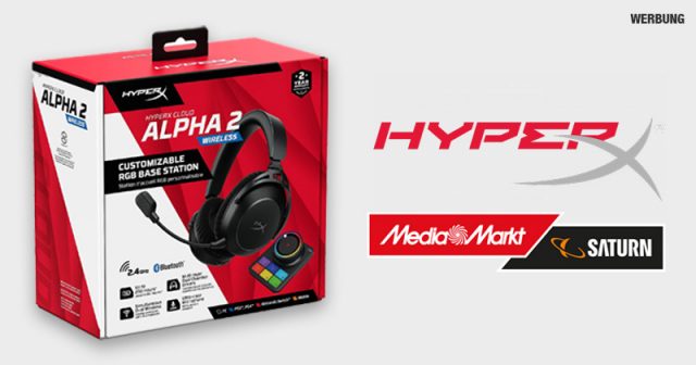 Jetzt bei MediaMarkt: das neue HyperX Cloud Alpha 2 Wireless Gaming-Headset