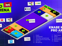 Knabe Kola Pro Arena: E-Sport-Treffpunkt in Halle 8 der Gamescom Der Standplan der Knabe Kola Pro Arena in Halle 8 der Gamescom 2025 (Abbildung: Freaks 4U Gaming)