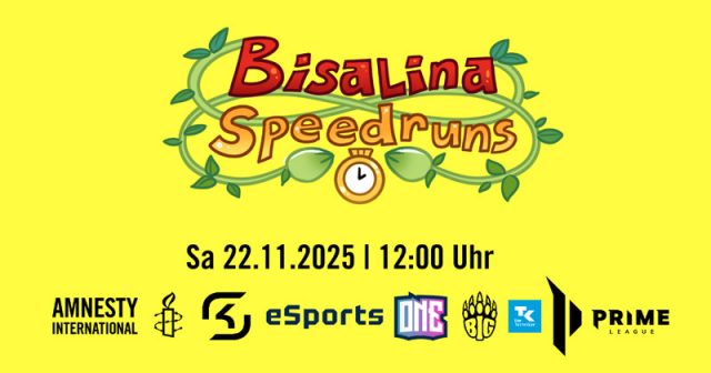 Termin für Bisalina Speedruns 2025 live aus Köln: Samstag, 22. November.