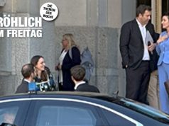 Geht lieber raus und treibt richtigen Sport! (Fröhlich am Freitag) Finanzminister Lars Klingbeil (SPD) und Forschungsministerin Dorothee Bär (CSU) am Rande einer Bundestags-Sitzung im Mai 2025 (Foto: GamesWirtschaft)