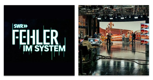 Das Pen & Paper-System 'Fehler im System' entsteht live vor einer virtuellen Kulisse (Foto: SWR / Christian Koch)