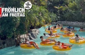 Bitte Geduld (Fröhlich am Freitag) Stress lass nach: Im Strömungskanal kann man Seele und Beine baumeln lassen (Foto: privat)