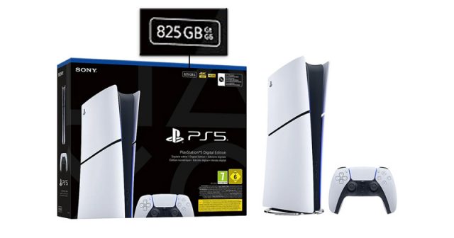 PlayStation-5-Slim-Digital-Edition-CFI-2116-2025-141025 825 GB statt 1 TB: Die neue Baureihe der PlayStation 5 Slim Digital Edition ist mit weniger SSD-Speicherplatz ausgestattet (Abbildung: Sony Interactive)