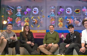 Bisalina Speedruns 2025: Charity-Gaming-Event spielt 16.000 € ein Organisatorin Lucina Hum (3. v. l.) und NRW-Staatskanzlei-Chef Nathanael Liminski bei den Bisalina Speedruns am 22. November 2025 in Köln (Abbildung: Bisalina Speedruns)