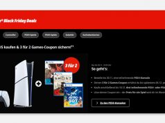 Black Friday 2025: So funktioniert der 3 für 2 Games-Coupon beim PS5-Kauf Beim Kauf ausgewählter PS5-Konsolen vor dem 30.11.25 gibt es bei MediaMarkt und Saturn einen 3-für-2-Games-Coupon.