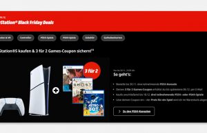Black Friday 2025: So funktioniert der 3 für 2 Games-Coupon beim PS5-Kauf Beim Kauf ausgewählter PS5-Konsolen vor dem 30.11.25 gibt es bei MediaMarkt und Saturn einen 3-für-2-Games-Coupon.