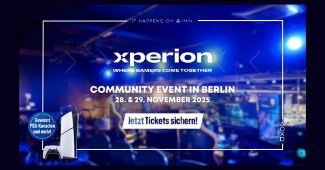 Sony Interactive veranstaltet am 28. und 29.11.2025 ein PlayStation Community Event' im Xperion Berlin (Abbildung: Sony Interactive)