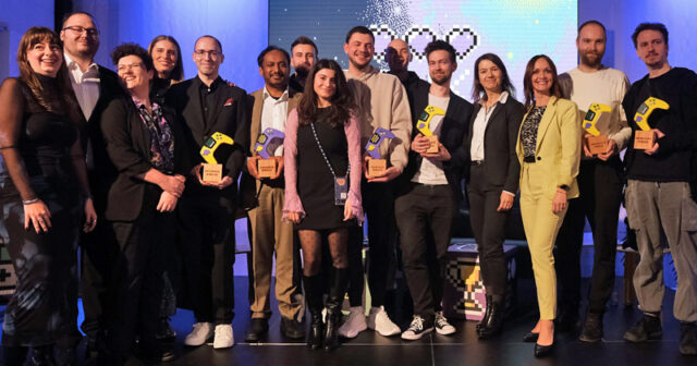 Game-Award-Saar-2025-Gewinner-MWIDE-161225 Gewinner und Laudatoren beim Game Award 2025 - Foto: MWIDE / C.S.