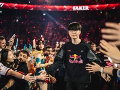 Red Bull League of its Own: E-Sport-Stars gastieren in München Weltstar zum Anfassen: T1-Ikone Faker bei Red Bull League of Its Own am 29. November 2025 in München (Foto: Sebastian Kraft / Red Bull Content Pool)