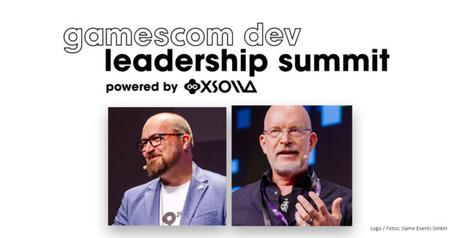 Gastgeber des Gamescom Dev Leadership Summit 2026: Lars Janssen (CEO Deck 13 Interactive) und Game Events-Geschäftsführer Stephan Reichart