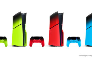 PlayStation 5 Hyperpop Collection erscheint am 12. März Die Farbauswahl der PlayStation 5 Hyperpop-Collection: Remix Green, Techno Red und Rhythm Blue.