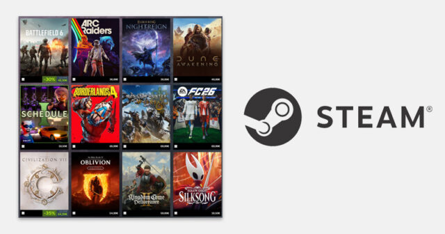 Steam-Top-Seller-2025-060126 Die zwölf erfolgreichsten Neuheiten 2025 auf Steam (nach Brutto-Umsatz)