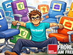 Und wenn wir doch (noch) einen Verband brauchen? (Fröhlich am Freitag) Zwischen den Stühlen: Der Branchenverband Game vertritt die Interessen von mehr als 500 Mitgliedern mit ganz unterschiedlichen Befindlichkeiten.