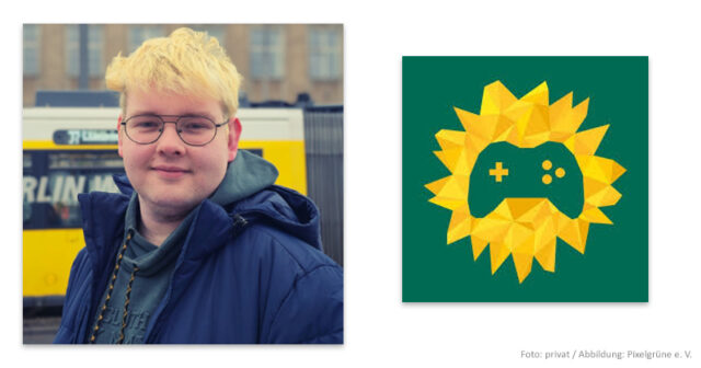 Tim-Junge-B90G-Berlin-Pixelgruene-180226 Tim Junge ist Gamedesigner, Pixelgrüne-Vorstand und Direktkandidat für die Wahlen zum Berliner Abgeordnetenhaus im September 2026.