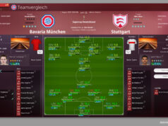 We Are Football 2027 erscheint im Spätsommer 2026 Szene aus We Are Football 2027: Im Team-Vergleich werden Stärken und Schwächen der Kader deutlich.