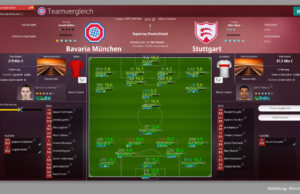 We Are Football 2027 erscheint im Spätsommer 2026 Szene aus We Are Football 2027: Im Team-Vergleich werden Stärken und Schwächen der Kader deutlich.