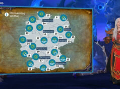 WoW Midnight: Blizzard kapert Pro7-Wettervorhersage Pro7-Moderatorin Anna Gröbel wirbt im authentischen Blut-Elfin-Cosplay für World of WarCraft Midnight (Abbildung: Pro7)