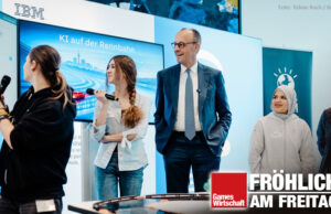 Germany’s Next Top-Entscheiderin (Fröhlich am Freitag) Auftakt des Girls' Day 2026 bei Bundeskanzler Friedrich Merz (CDU): Schülerinnen präsentieren ein KI-Projekt.
