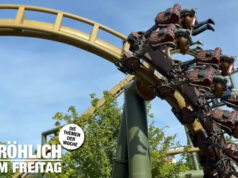 Park & Ride (Fröhlich am Freitag) 'Hals über Kopf' heißt diese 2020 eröffnete Achterbahn im Erlebnispark Tripsdrill.