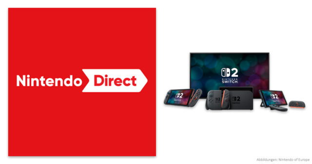 Das Showcase-Format Nintendo Direct präsentiert Spiele-Neuheiten und Zubehör für Nintendo Switch und Nintendo Switch 2.