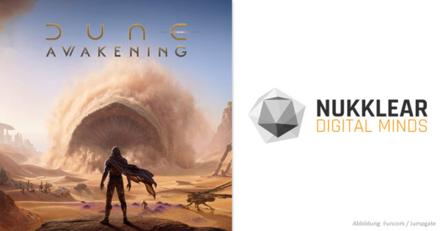 Nukklear-Hamburg-Dune-Jumpgate-200526 Bereits ab 2021 hat Nukklear als Co-Entwickler am Wüstenplanet-Online-Rollenspiel Dune Awakening mitgebaut.