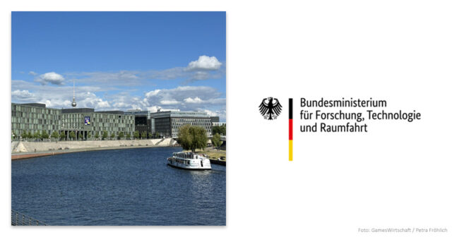 BMFTR-Berlin-Aussenansicht-170626 Das Bundesministerium für Forschung, Technologie und Raumfahrt (BMFTR) koordiniert die Games-Politik der Bundesregierung.