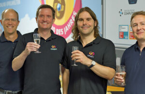 CipSoft: Regensburger Tibia-Studio feiert heute 25. Geburtstag Die vier CipSoft-Gründer: Stephan Payer, Stephan Vogler, Ulrich Schlott und Guido Lübke