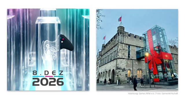 Deutscher-Entwicklerpreis-2026-Koeln-080626 Der Gürzenich - Kölns 'gute Stube' ist Austragungsort für den Deutschen Entwicklerpreis 2026 am 8. Dezember.
