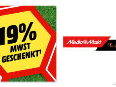 MediaMarkt-Ticker: ’19 % Mehrwertsteuer geschenkt‘-Aktion läuft bis 8. Juni '19 Prozent Mehrwertsteuer geschenkt' heißt es bei MediaMarkt und Saturn bis zum 8. Juni 2026.