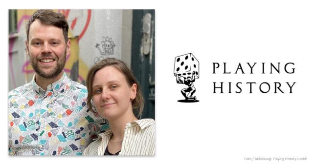 Playing-History-Muench-Heilig-120626 Projektmanager Christian Münch und Concept-Artist Maryse Heilig sind neu im Team von Playing History.