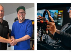 ZEEEM übergibt Renn-Simulator an Fanta-4-Rapper Smudo ZEEEM-E-Sports-Geschäftsführer Stefan Körbel bei der Übergabe des Rennsimulators an Smudo von den Fantastischen Vier.