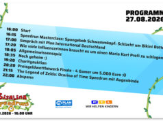 Bisalina Speedruns: Gamescom-Event zugunsten Stiftung RTL – Wir helfen Kindern e.V. Das vorläufige Programm für das Charity-Event von Bisalina Speedruns am Gamescom-Donnerstag (27.8.)