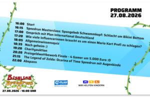 Bisalina Speedruns: Gamescom-Event zugunsten Stiftung RTL – Wir helfen Kindern e.V. Das vorläufige Programm für das Charity-Event von Bisalina Speedruns am Gamescom-Donnerstag (27.8.)