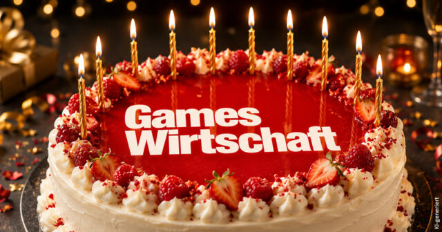GamesWirtschaft feiert 10jähriges Betriebsjubiläum.