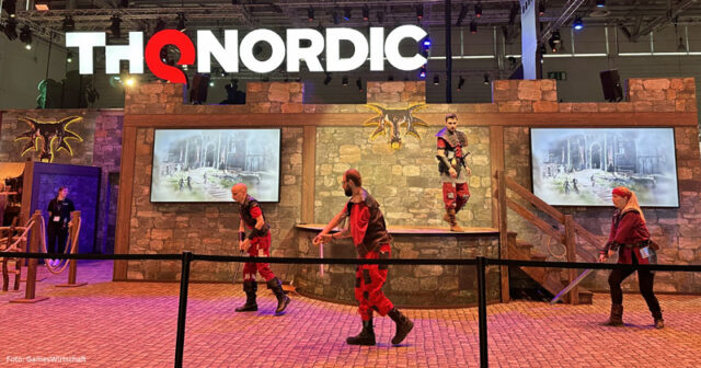 Gamescom-2026-THQ-Nordic-Absage-080726 Passend zur Gothic Remake-Präsentation hatte THQ Nordic zur Gamescom 2025 eigens eine Show-Kampftruppe gebucht.