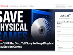 Save Physical Games: 200.000 Fans protestieren gegen PlayStation-Disc-Aus Nach nur einer Woche haben schon mehr als 200.000 Unterstützer die Petition 'Save Physical Games' unterschrieben.