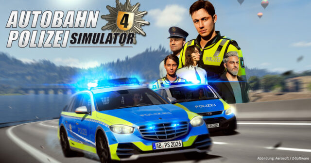 Autobahn-Polizei-Simulator-4-Aerosoft-110826 Der Autobahn Polizei Simulator 4 erscheint 2026 für PC, PlayStation 5 und Xbox Series X/S.