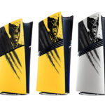 DualSense-Controller, Konsolen-Cover und PS5-Bundle - alles im Marvel's Wolverine-Look.