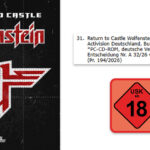 Durch die Veröffentlichung im Bundesanzeiger (rechts oben) nach 25 Jahren wurde die Neuprüfung von Return to Castle Wolfenstein durch die USK überhaupt erst möglich.