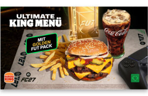 Burger King packt FUT-Codes ins ‚Ultimate‘-Menü Der Kassenbon zum Ultimate Menü von Burger King enthält einen von drei FUT-Codes.