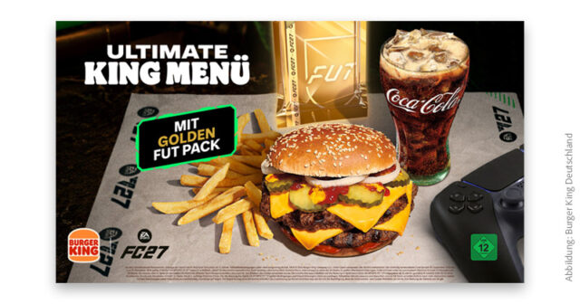 Der Kassenbon zum Ultimate Menü von Burger King enthält einen von drei FUT-Codes.