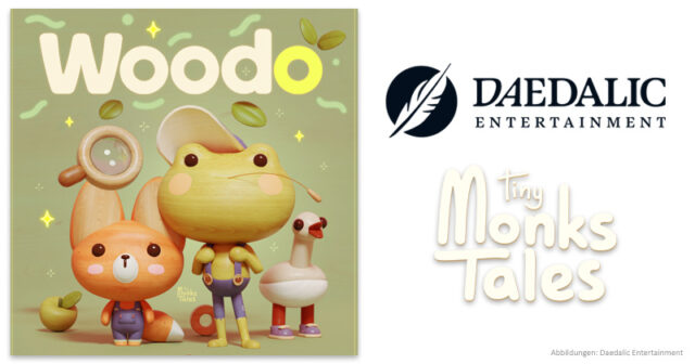 Daedalic-Entertainment-Woodo-180926 Das Puzzle-Spiel Woodo (Entwicklung: Tiny Monks Tales / Publisher: Daedalic Entertainment) ist seit dem 16. September 2026 auf dem Markt.