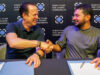 Dubai wirbt um Investionen auf der Gamescom Xsolla-CMO Berkley Egenes und Faisal Kazim, Games Commissioner bei der Dubai Films and Games Commission (DFGC) auf der Gamescom 2026
